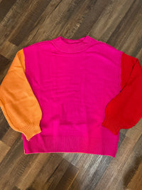 The Hot Topic Colorblock sweater